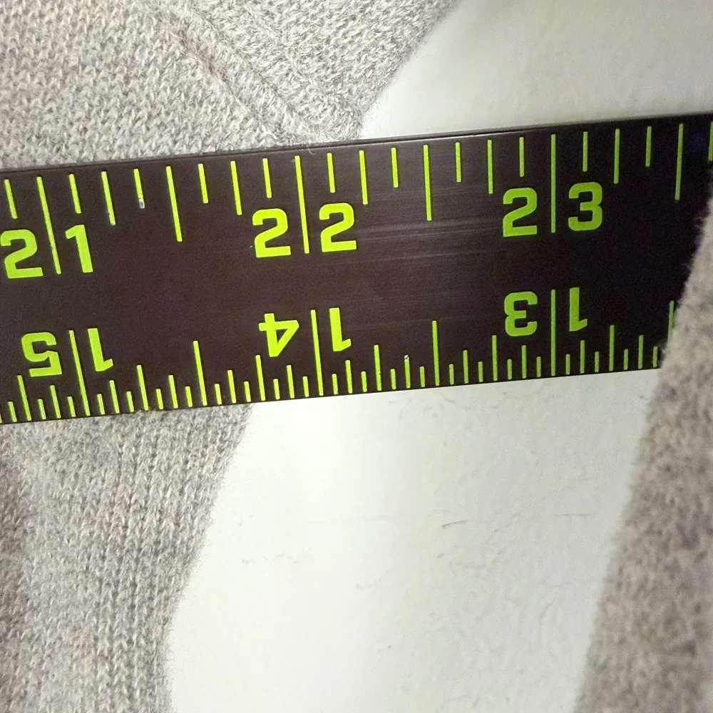 Polo Ralph Lauren Quarter Zip Men Small Gray Pullover Cotton Knit Sweater Pony